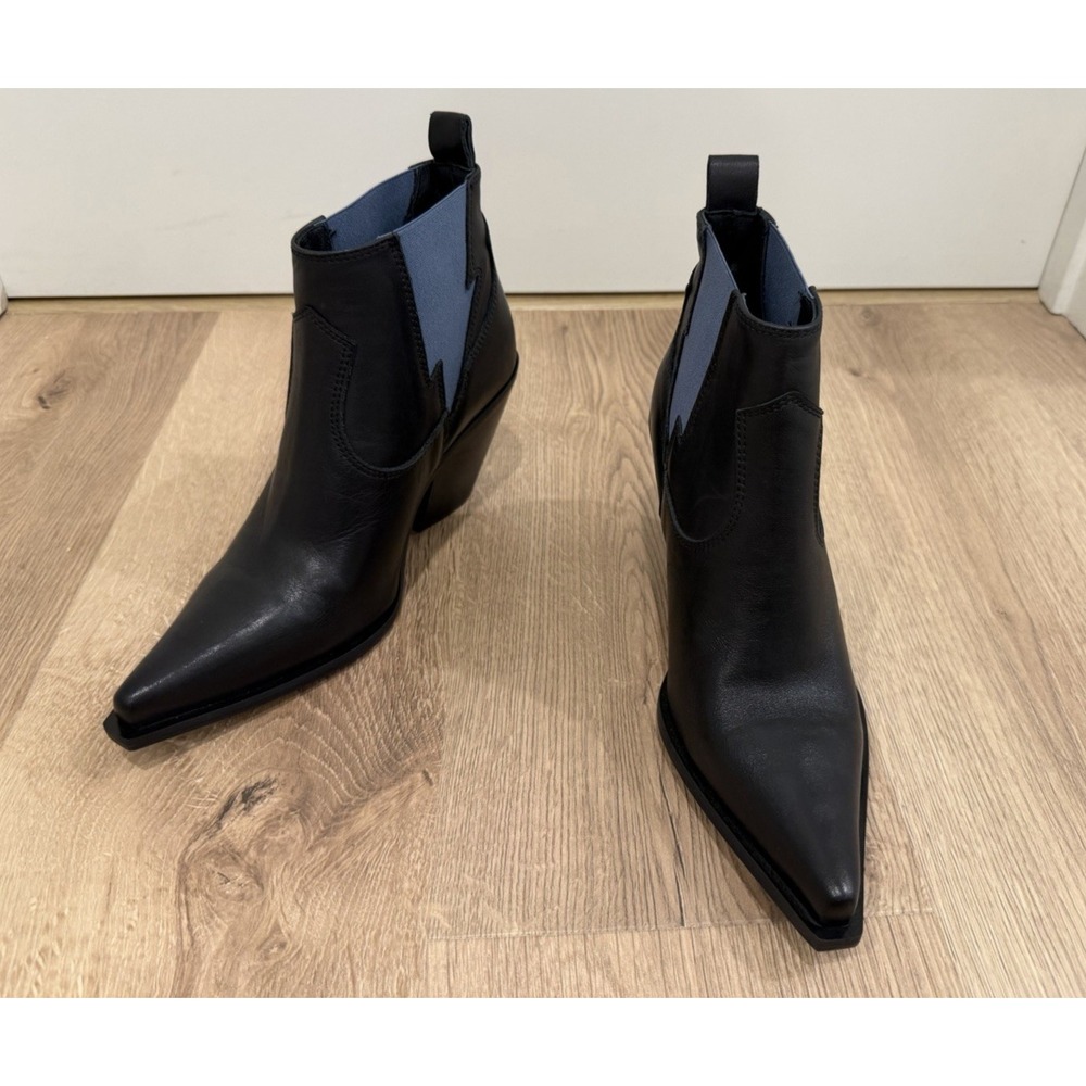 New Free People Flash Western Leather Chelsea Boots EU 38.5 Made in Italy